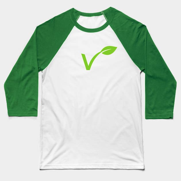 Vegan sign Baseball T-Shirt by Gluten Free Traveller